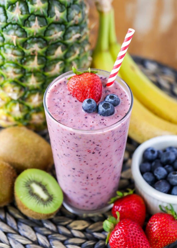 fresh fruit shakes smoothies